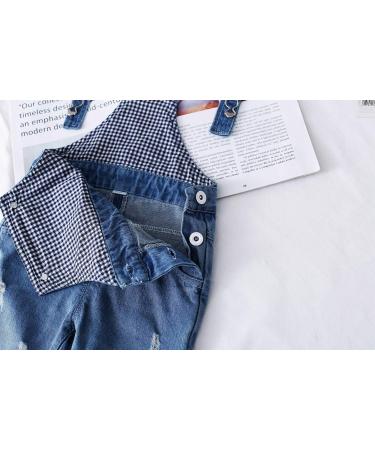 KidsCool Space Baby Boy Girl Jean Overalls Toddler Ripped Denim Workwear 6-12 Months Blue - Buy Online on GoSupps.com