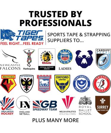 TIGERTAPES Pink Kinesiology Tape (5cm x 5m) - Elastic Muscle Support for Sports & Injury Recovery - Buy Online on GoSupps.com