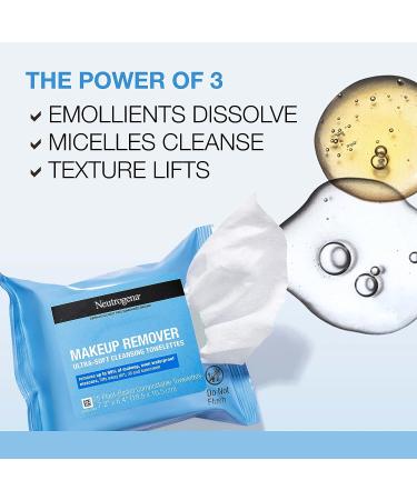 Neutrogena Makeup Remover Wipes - Gentle Daily Face Cleansing Towelettes | 25 ct - Buy Online on GoSupps.com