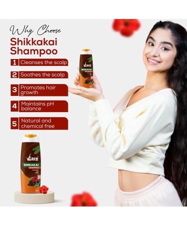 Shikakai Shampoo with Amla Hibiscus Aloe Vera & Neem - 200ml | Best Natural Hair Care | International Shipping - Buy Online on GoSupps.com