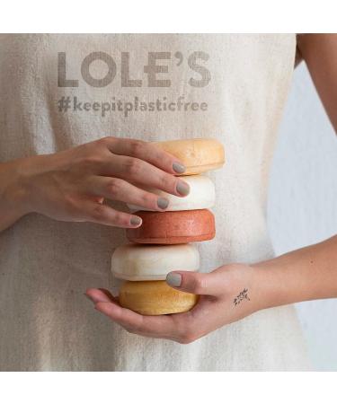 LOLE'S 2in1 Shampoo Bar & Conditioner with Coconut Oil - Volume & Strength | 99% Natural Ingredients | Beeswax & Preservative Free | Plastic Free - Buy Online on GoSupps.com