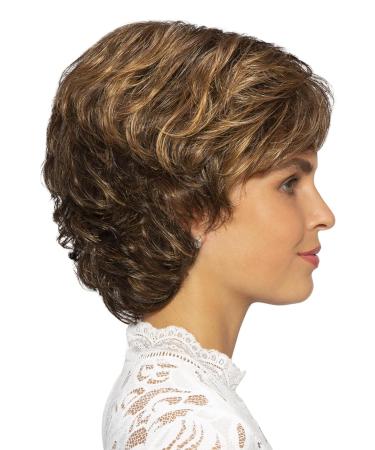 Lofty Wig Jasmin | High-Quality Synthetic Hair Wig | Realistic Medium Brown/Copper Maroon Highlights - International Shipping Available - Buy Online on GoSupps.com