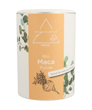 Ingenious Nature Bio Maca powder 500g - raw - from the black Maca root - 100% pure Peruvian Maca grown on over 4400m.Stock for 100 days 500 g (1 Pack) - Buy Online on GoSupps.com