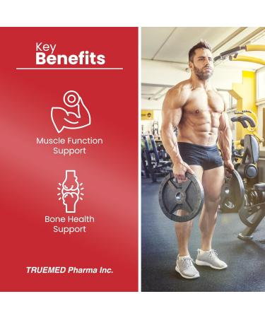 Truemed Magnesium Malate Capsules 1350mg High Bioavailability Magnesium Supplement for Muscle Function, Energy & Metabolic Support, Vegan, Non-GMO, Made in USA - 90 Capsules - Buy Online on GoSupps.com