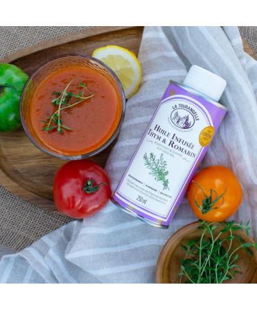 La Tourangelle Thyme & Rosemary Infused Oil - Real Natural Infusion - Unique Know-How - Quality Ingredients - Ideal for Prov - Buy Online on GoSupps.com
