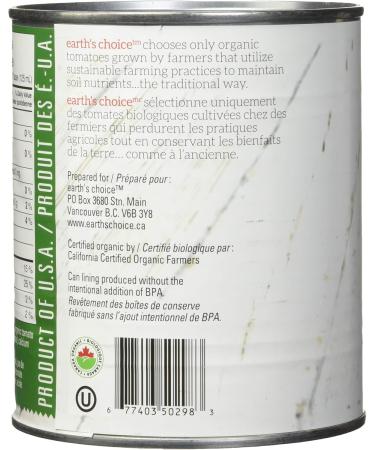 Earth's Choice Organic Organic Diced Tomatoes No Salt Added 796ml - Buy Online on GoSupps.com