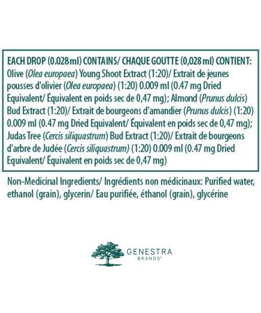 Genestra Brands - Fluid-gen - Olive Almond and Judas Tree Herbal Supplement - 15 ml Liquid - Buy Online on GoSupps.com