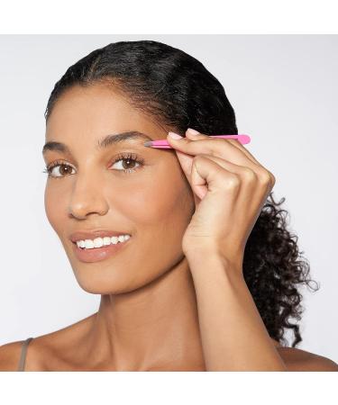 Professional Stainless Steel Slant Tweezer - Neon Pink | Award-Winning Design | ZW-1230-NPP - Buy Online on GoSupps.com