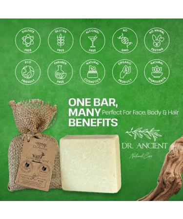 Dr.Ancient Barre de savon au lait de ch vre bio naturel traditionnel fait la main antique - claircissant anti- ge pour la peau hydratant - Des savons purs et naturels ! (Lot de 4) Savon au Lait de Ch vre (Lot de 4) - Buy Online on GoSupps.com