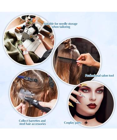 26 Pcs Hair Braiding Tools Kit with Magnetic Wristband - Stainless Steel Rat Tail Comb, Alligator Clips, Hair Parting Ring - Hair Sewing Accessories - Buy Online on GoSupps.com