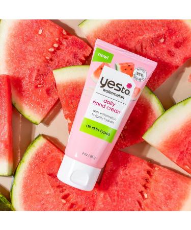 Yes To Watermelon Hand Cream - Hydrating & Creamy Texture, Instant Moisturization, Shea Butter & Antioxidants, Natural Vegan & Cruelty-Free - 3 Oz (2 Pack) - Buy Online on GoSupps.com