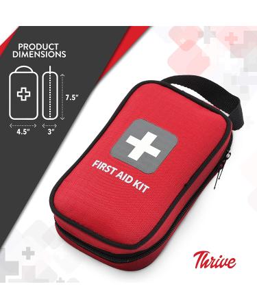 Thrive First Aid Kit - 100 Piece Emergency Medical Supplies Bag for Car, Camping & Travel - Buy Online on GoSupps.com