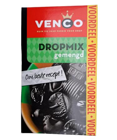 Venco Liquorice Drop Mix Assorted (Gemengd) Sweet Salt Soft & Hard 475 g (16.8 oz) 1 Box
