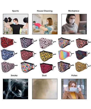 Washable Reusable 3 Layers Cotton Cloth - Light Yellow Leopard Print - Eco-Friendly Face Mask for All Sizes - Buy Online on GoSupps.com