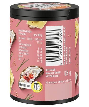 Ostmann Gew rzen Stullen Topping | Crunchy Roasted Sesame & Smoked Salt | Eco-Friendly Metal Can | Perfect for Sandwiches & Butter Bread - 55g - Buy Online on GoSupps.com