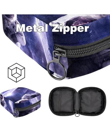 Outer Space Universe Menstrual Pad & Cup Pocket | Zippered Sanitary Napkin Case for Teens & Women - Buy Online on GoSupps.com