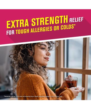 Benadryl Liqui-Gels Antihistamine Allergy Medicine & Cold Relief Dye Free 24 ct & Extra Strength Allergy Relief 50mg Diphenhydramine Tablets - 24ct - Buy Online on GoSupps.com