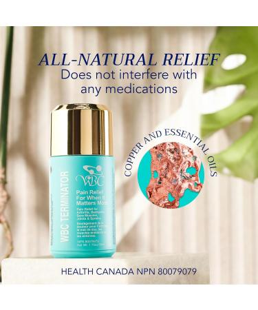 WBC Terminator - Natural Muscle and Joint Pain Relief Roll-On Applicator using the Power of Copper - 50 ml - Buy Online on GoSupps.com