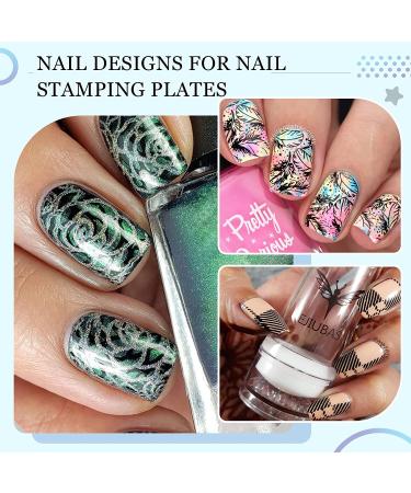 French Tip Nail Stamp Kit - Ejiubas Professional Silicone Nail Stamper Set with 2 Replaceable Heads & Scrapers - Buy Online on GoSupps.com