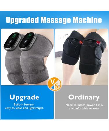 MOAJAZA 2PCS Cordless Heated Knee Brace Shoulder Wrap - 3-in-1 Heating Shoulder Pads with Vibration - Adjustable Modes - Heating Pad for Knee Elbow Shoulder - Pack of 2 - Buy Online on GoSupps.com