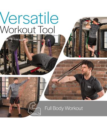 Assisted Pull Up Bands Set - Natural Latex Resistance Strength Training (Light to Extra Heavy) - Buy Online on GoSupps.com