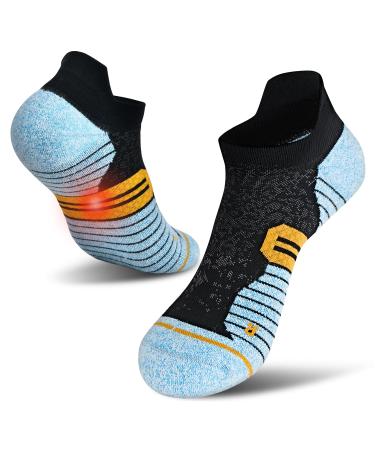 Compression socks women men plantar fasciitis socks 34-51 for pain relief slipproof anti-welding socks compression stockings 3 couples blue s