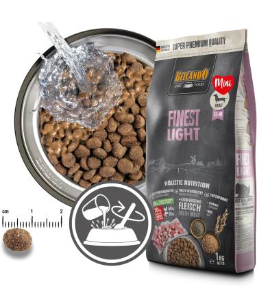 BELCANDO Finest Light 1 kg Dog Food | Dry Food for Small Breeds and Overweight Dogs | Complete Food for Dogs from 1 year old - Buy Online on GoSupps.com