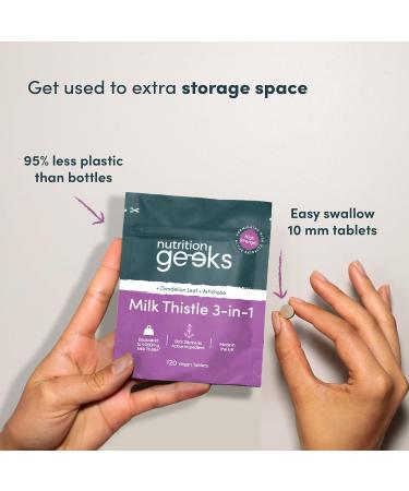 Milk Thistle & Dandelion Complex 6000mg - 120 Vegan Tablets with Artichoke Extract - High Strength Liver Support Supplement with 80% Silymarin - UK Made - Buy Online on GoSupps.com