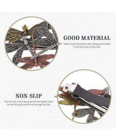 minkissy Punk Barrettes Metal Trim French Decor Wedding Accessories Steampunk Hair Accessories Hair Clip for Women Dragonfly Girls Hair Clamp Hairpin for Girl Retro Barrette Automatic Miss - Buy Online on GoSupps.com
