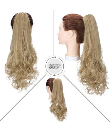 Shop 18 Clip-In Ponytail Extension - Heat Resistant Mid-Blonde Hair Braid - Realistic Smooth & Wavy Styles - Buy Online on GoSupps.com