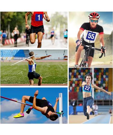 JenPen Running Bib Numbers with Safety Pins for Marathon Sports Competitor Numbers Paper Tags Waterproof Running Track and Field Competitor Numbers 6 x 7.5 Inch 100 1-100 Number - Buy Online on GoSupps.com