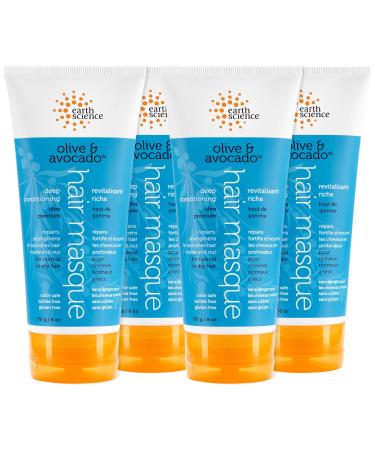 EARTH SCIENCE - Olive & Avocado Deep Conditioning Hair Masque: For Normal to Dry Hair (4 pk  6 oz.) - Buy Online on GoSupps.com