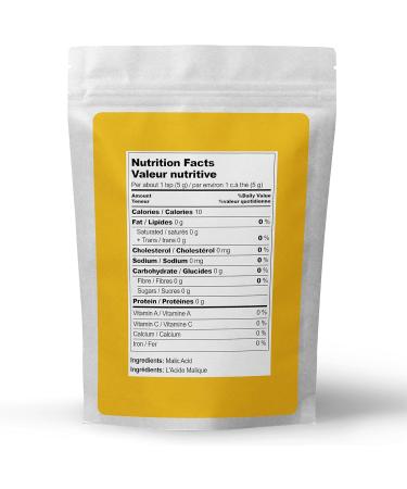 Malic Acid Powder by Elo s Premium (2LB / 904 g Total) (2 Pack x 1 lb) Packaged in Canada Gluten Free Food Grade Natural Sour Agent for Candy Wine Potato Chips Recipes and More - Buy Online on GoSupps.com
