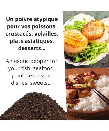 Khla - Whole Green Sichuan Pepper - 100g Grain Pepper Bag - Fine Food Ingredient Cuisine - Green Sichuan Berries - Direct Pro - Buy Online on GoSupps.com