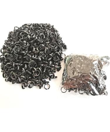 Black Glue Rings for Eyelash Extensions - 300PCS Disposable Holder Cups | Heart & Flower Design Lash Glue Rings for Professional Use - Buy Online on GoSupps.com