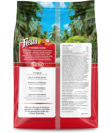 Kaytee Fiesta Parakeet Food - Nutritious Mix for Happy Parrots - Buy Online on GoSupps.com
