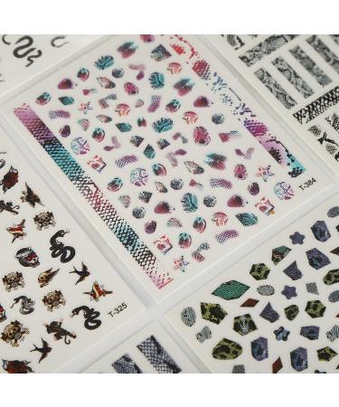 Self Adhesive Snake Nail Sticker Snake Pattern Nail Stickers Snake Pattern for Manicure for Home for Manicure Store for Nail Salon - Buy Online on GoSupps.com