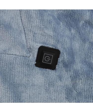 Cozy Heated USB Blanket | Washable Ceiling Heating Throw - 3 Levels for Sofa Couch Bed | 139.7 x 80 cm | Gray & Gray Blue - Buy Online on GoSupps.com