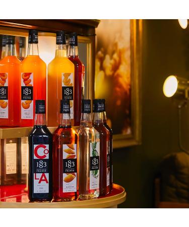 1883 Maison Routin Premium Mango Syrup for Iced Tea Cocktails Mocktails Smoothies Desserts Glass 1L - Buy Online on GoSupps.com