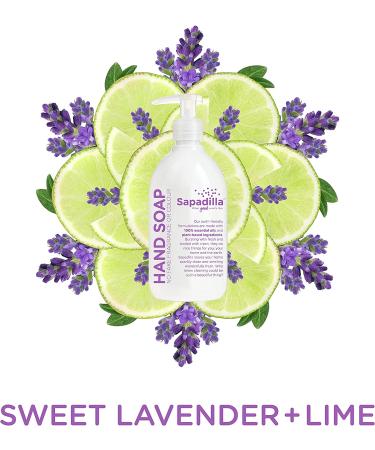 Buy Sapadilla Sweet Lavender + Lime Biodegradable Hand Soap - 12oz Pump | Eco-Friendly Clean - Buy Online on GoSupps.com