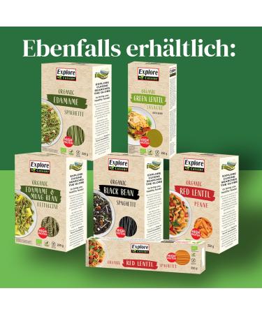 Explore Cuisine Bio Fettuccine - Gluten-Free Edamame & Mung Bean Pasta | Vegan Low Carb 6 Pack (200g Each) - Buy Online on GoSupps.com