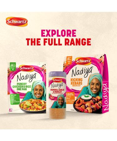 Schwartz x Nadiya Paprika Garlic & Parsley All Purpose Seasoning Drum 105g - Buy Online on GoSupps.com