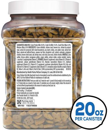 Purina Friskies Party Mix Beachside Crunch Cat Treats - 20 oz. Canister - Buy Online on GoSupps.com