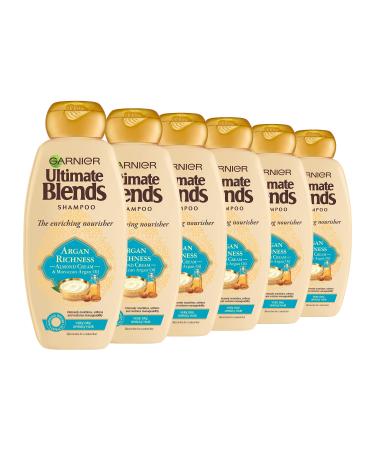 Garnier Garnier Ultimate Blends 6-pack of shampoos with Moroccan argan oil and nourishing almond cream for dry and unruly hair 360ml