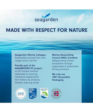 Seagarden Marine Collagen Powder - Wild-Caught Arctic Cod Peptides for Skin, Hair & Health - 300g Lemon Protein Supplement - Buy Online on GoSupps.com