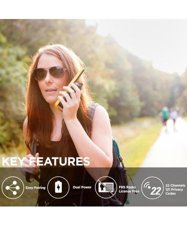 Motorola Solutions Portable FRS T470 Talkabout Two-Way Radios Emergency Preparedness Rechargeable 22 Channel 35 Mile Black W/Yellow 2 Pack - Buy Online on GoSupps.com