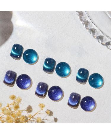 Cat Eye Gel Nail Polish Magnet Glitter Nail Gel Polish Auroras Shining Gel Nail Gel Cat Eye Pearl Shell Sparkle Gel Nail Polish Soak Off UV Led Gel Nail Polish Home Diy Manicure Nail Varnish (7#) - Buy Online on GoSupps.com