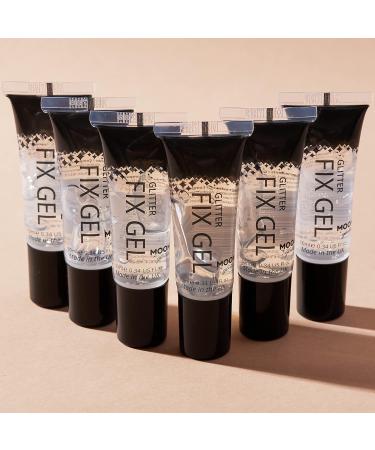 Glitter Fix Gel by Moon Glitter - Cosmetic Glitter Adhesive Primer for Face and Body - Set of 6 | For All Glitters Including Fine, Chunky, Holographic, Iridescent, and Biodegradable - Buy Online on GoSupps.com
