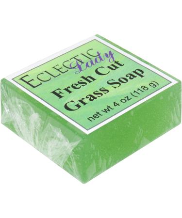Fresh Cut Grass Glycerin Soap - Eclectic Lady 4 oz Bar | Natural Handmade Soap for Refreshing Clean | International Shipping Available - Buy Online on GoSupps.com