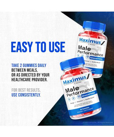 (3 Pack) Maximus X Gummies Official MaximusX ME Chewable Gummy with Natural Ingredients | Premium Performance Steady Energy & Stamina Support Tasty Nutrition Formula 90 Day Supply (180 Gummies) - Buy Online on GoSupps.com